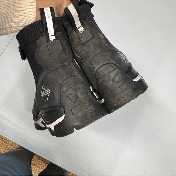Muck Black Apex Zip Outdoor Waterproof Boots - Picture 4 of 6
